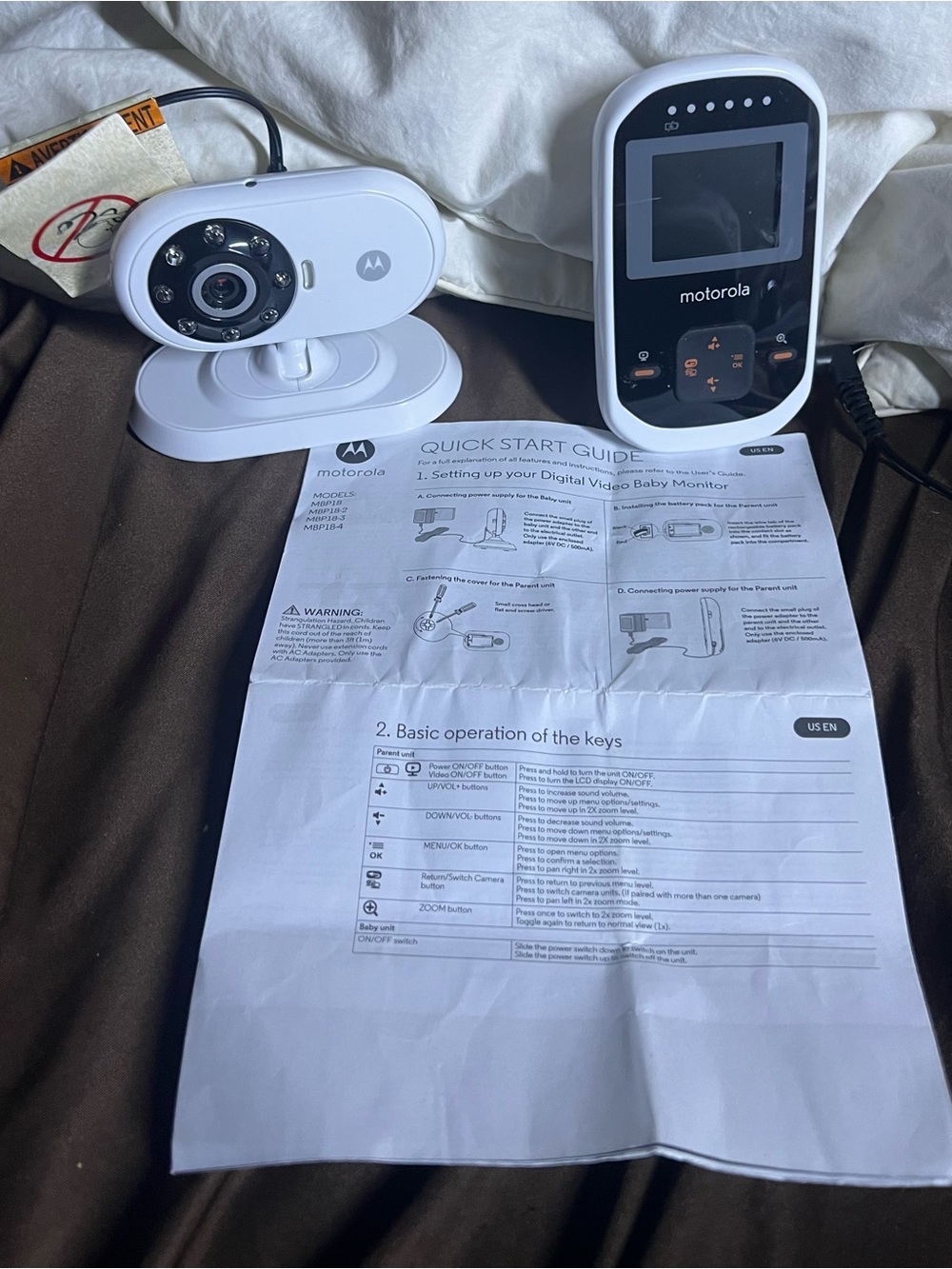 Motorola infant Baby Monitor Video Digital Camera Wireless Audio Night Vision